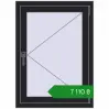 Ціноутворення Вікна 700x960 мм REHAU Euro 70 BLACK_ULTI-MATT з двох сторін. Ціна: ₴7,110.00