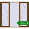 Ціноутворення Вікна 2000x1800 мм REHAU Euro 60 WALNUT з двох сторін. Ціна: ₴21,048.75