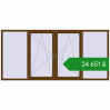 Ціноутворення Вікна 3000x1400 мм REHAU Euro 60 WALNUT з двох сторін. Ціна: ₴24,650.67