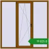Ціноутворення Вікна 1800x1800 мм REHAU Euro 60 GOLDEN OAK з двох сторін. Ціна: ₴19,824.83