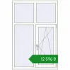 Ціноутворення Вікна 1000x1500 мм Altest Pony 375 RAL 9016 Traffic white з двох сторін. Ціна: ₴12,595.59