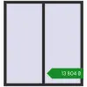 Ціноутворення Вікна 1400x1500 мм REHAU Brillant-Design ANTHRACITE_GREY_GLATT з двох сторін. Ціна: ₴13,804.19