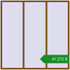 Ціноутворення Вікна 2500x2500 мм REHAU Euro 70 GOLDEN OAK з двох сторін. Ціна: ₴41,270.00