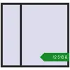 Ціноутворення Вікна 1700x1600 мм REHAU Euro 70 BLACK_ULTI-MATT з двох сторін. Ціна: ₴12,517.79
