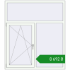 Ціноутворення Вікна 1400x1600 мм REHAU Euro 60 Білий (RAL 9016) з двох сторін. Ціна: ₴8,692.17