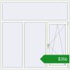 Ціноутворення Вікна 1800x1800 мм Altest Pony 375 RAL 9016 Traffic white з двох сторін. Ціна: $356.28
