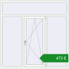 Ціноутворення Вікна 1800x1800 мм REHAU Euro 70. Ціна: €472.93