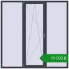 Ціноутворення Вікна 2000x2000 мм REHAU Euro 60 ANTHRACITE_GREY_STRUKTURAL з двох сторін. Ціна: ₴19,093.19