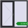 Ціноутворення Вікна 1400x1400 мм REHAU Euro 60 BLACK_ULTI-MATT з двох сторін. Ціна: ₴12,046.21