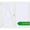 Ціноутворення Вікна 1700x1500 мм REHAU Brillant-Design GOLDEN OAK ззовні. Ціна: ₴16,304.24
