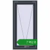 Ціноутворення Вікна 600x1200 мм REHAU Euro 60 ANTHRACITE_GREY_STRUKTURAL з двох сторін. Ціна: ₴7,952.32