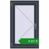 Ціноутворення Вікна 600x1000 мм REHAU SYNEGO MD ANTHRACITE_GREY_STRUKTURAL з двох сторін. Ціна: ₴8,851.07