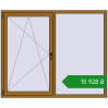 Ціноутворення Вікна 1750x1440 мм REHAU Euro 70 LIGHT_OAK з двох сторін. Ціна: ₴15,928.29