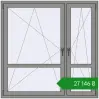 Ціноутворення Вікна 1500x1500 мм Altest Pony 375 RAL 9007 Grey aluminium з двох сторін. Ціна: ₴27,145.99