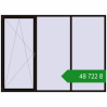 Ціноутворення Вікна 3000x2200 мм REHAU Brillant-Design BLACK_BROWN з двох сторін. Ціна: ₴48,722.32