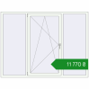 Ціноутворення Вікна 2000x1500 мм REHAU Euro 70 Білий (RAL 9016) з двох сторін. Ціна: ₴11,769.55