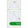 Ціноутворення Вікна 600x1200 мм Altest Pony 375 RAL 9016 Traffic white з двох сторін. Ціна: $265.02