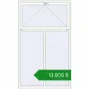 Ціноутворення Вікна 1300x2150 мм REHAU Euro 70 Білий (RAL 9016) з двох сторін. Ціна: ₴13,805.45