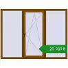 Ціноутворення Вікна 2000x1499 мм REHAU Euro 70 GOLDEN OAK з двох сторін. Ціна: ₴20,988.73