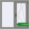 Ціноутворення Вікна 1000x1000 мм Altest Pony 375 RAL 9007 Grey aluminium з двох сторін. Ціна: ₴13,253.33