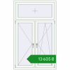 Ціноутворення Вікна 1110x1810 мм REHAU Euro 60 Білий (RAL 9016) з двох сторін. Ціна: ₴13,605.49