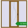 Ціноутворення Вікна 1730x1810 мм REHAU Euro 60 LIGHT_OAK з двох сторін. Ціна: ₴15,784.49