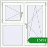 Ціноутворення Вікна 1000x1000 мм REHAU Euro 60 Білий (RAL 9016) з двох сторін. Ціна: ₴8,073.14
