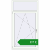 Ціноутворення Вікна 1000x1850 мм REHAU Euro 70. Ціна: €196.89