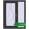 Ціноутворення Вікна 800x1010 мм REHAU Euro 60 ANTHRACITE_GREY_GLATT з двох сторін. Ціна: ₴7,012.11