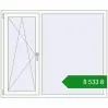 Ціноутворення Вікна 1550x1280 мм REHAU Euro 60 Білий (RAL 9016) з двох сторін. Ціна: ₴8,532.52