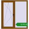Ціноутворення Вікна 1300x1400 мм REHAU Euro 60 GOLDEN OAK з двох сторін. Ціна: ₴12,970.20
