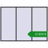 Ціноутворення Вікна 3000x2200 мм REHAU Euro 60 BLACK_ULTI-MATT з двох сторін. Ціна: ₴21,800.47