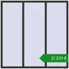 Ціноутворення Вікна 1800x1800 мм REHAU Brillant-Design ANTHRACITE_GREY_GLATT з двох сторін. Ціна: ₴21,209.24