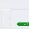 Ціноутворення Вікна 2500x2450 мм Altest Pony 375 RAL 9016 Traffic white з двох сторін. Ціна: €615.53