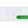 Ціноутворення Tilt-and-Turn 2500x1340 mm REHAU Euro 70 RAL 9016 Traffic white two-sided. Ціна: ₴15,215.19