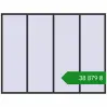 Ціноутворення Вікна 3000x2300 мм REHAU Euro 70 ANTHRACITE_GREY_GLATT з двох сторін. Ціна: ₴38,878.55
