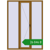 Ціноутворення Вікна 1600x2200 мм REHAU Euro 70 LIGHT_OAK з двох сторін. Ціна: ₴26,846.00