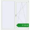 Ціноутворення Вікна 1600x1700 мм REHAU SYNEGO MD WALNUT ззовні. Ціна: ₴17,515.25