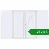 Ціноутворення Вікна 3000x1800 мм REHAU Euro 70 Білий (RAL 9016) з двох сторін. Ціна: ₴28,210.66