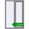 Ціноутворення Вікна 1000x1500 мм Altest Pony 375 RAL 9007 Grey aluminium з двох сторін. Ціна: ₴10,826.09