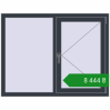 Ціноутворення Вікна 1300x1000 мм REHAU Euro 60 ANTHRACITE_GREY_STRUKTURAL з двох сторін. Ціна: ₴8,444.28
