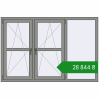 Ціноутворення Вікна 1800x1200 мм Altest Pony 375 RAL 9007 Grey aluminium з двох сторін. Ціна: ₴28,843.67