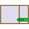 Ціноутворення Вікна 2100x1400 мм REHAU Brillant-Design GOLDEN OAK з двох сторін. Ціна: $365.35