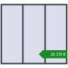 Ціноутворення Вікна 2400x2170 мм REHAU Euro 70 ANTHRACITE_GREY_STRUKTURAL з двох сторін. Ціна: ₴26,218.48