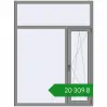Ціноутворення Вікна 1500x2000 мм Altest Pony 375 RAL 9007 Grey aluminium з двох сторін. Ціна: ₴20,308.60