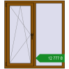 Ціноутворення Вікна 1200x1350 мм REHAU Euro 70 GOLDEN OAK з двох сторін. Ціна: ₴12,777.19