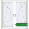 Ціноутворення Вікна 1250x1370 мм REHAU Euro 70 Білий (RAL 9016) з двох сторін. Ціна: ₴13,527.46
