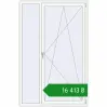 Ціноутворення Вікна 1300x2000 мм REHAU Euro 70 Білий (RAL 9016) з двох сторін. Ціна: ₴16,412.80