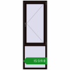 Ціноутворення Вікна 700x2000 мм REHAU Brillant-Design BLACK_BROWN з двох сторін. Ціна: ₴15,518.96