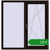 Ціноутворення Вікна 1300x1350 мм REHAU Euro 60. Ціна: €227.71